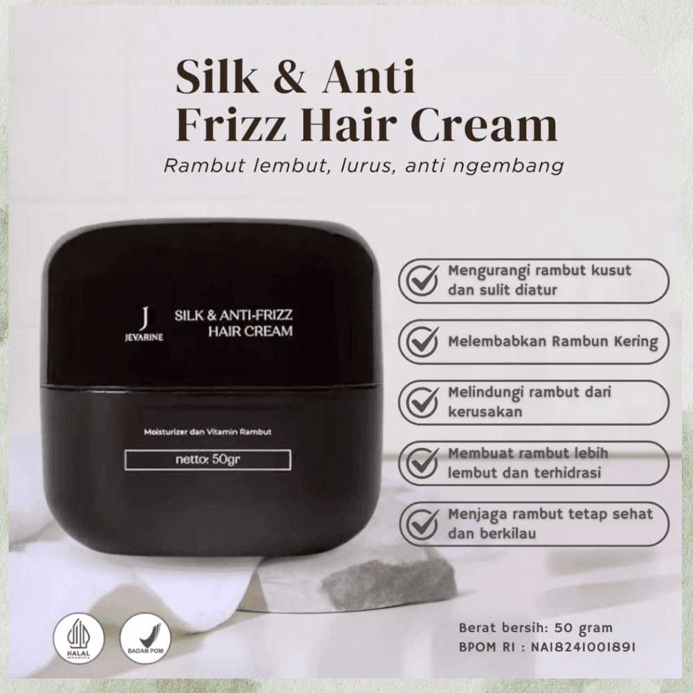 Jevarine Silky Anti Frizz Curl Cream