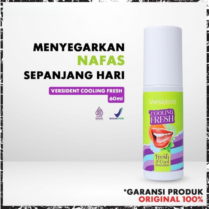 Mouth Spray Versident Cooling Fresh - Pengharum Mulut dan Mengatasi Bau Mulut