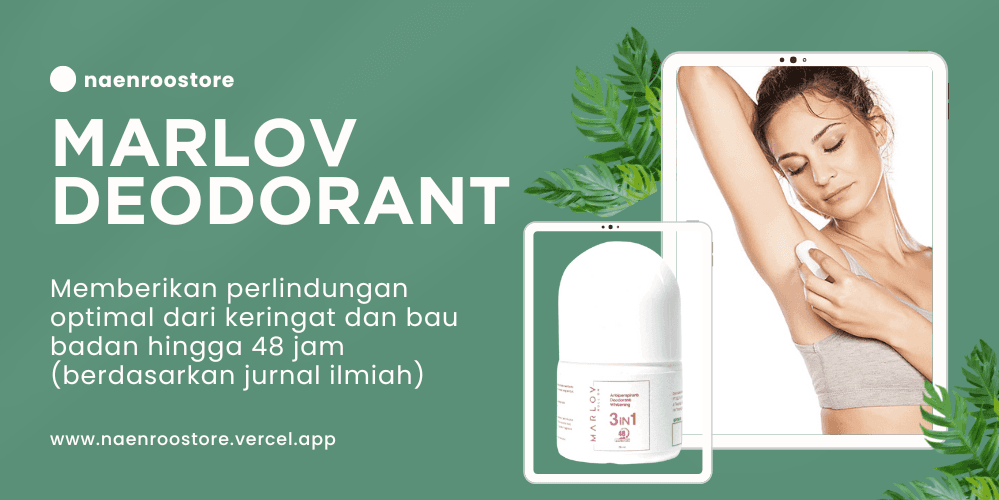 Marlov Deodorant Roll On 48 Jam 3in1 Whitening